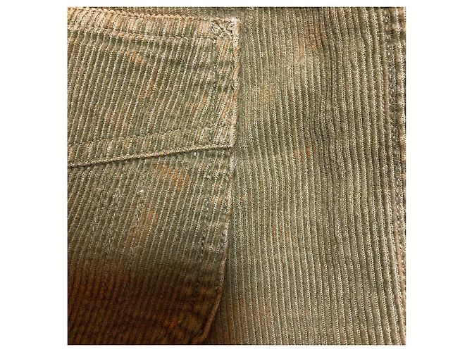Chloé Chloe Cord-Rock Grün Khaki - Ansicht 10