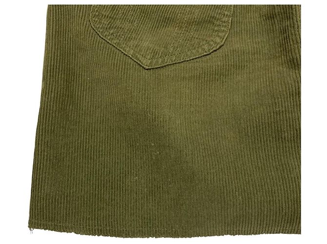 Chloé Chloe Cord-Rock Grün Khaki - Ansicht 11
