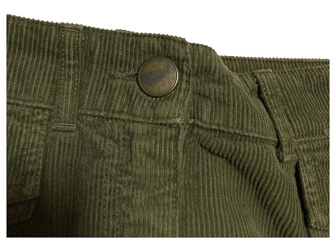 Chloé Chloe Cord-Rock Grün Khaki - Ansicht 8