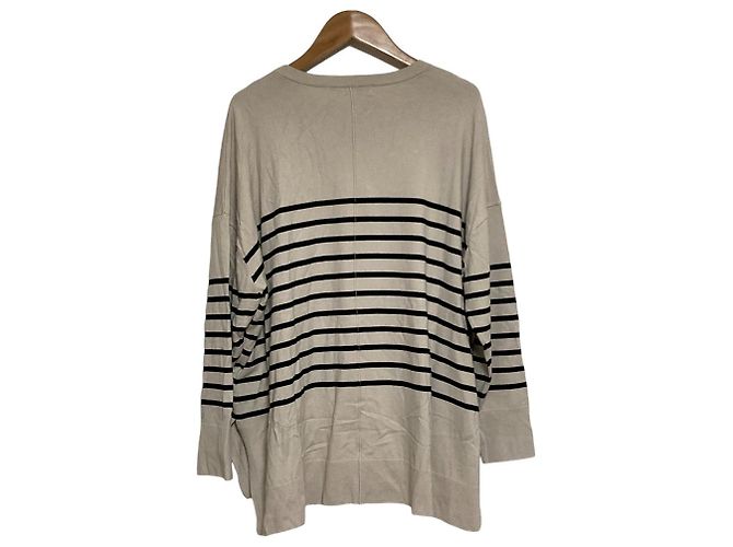 Autre Marque Top de punto con bordes UNFILO Negro Beige - vista 2