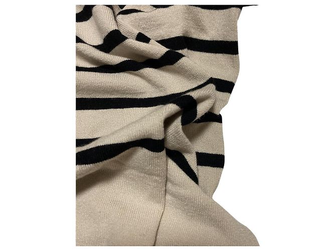 Autre Marque Top de punto con bordes UNFILO Negro Beige - vista 7