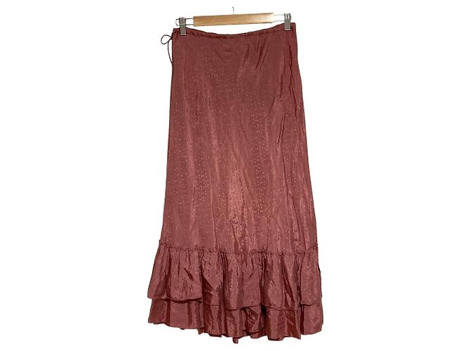 Autre Marque NE QUITTEZ PAS RAYON DOBBY Skirt Rosa - vista 2