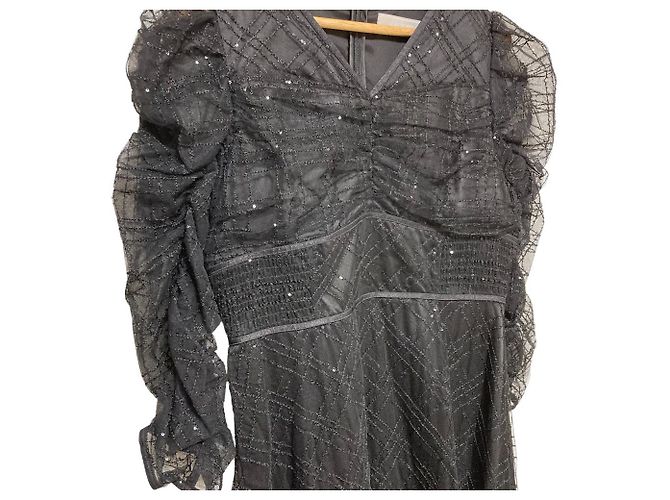 Autre Marque Variation Tüllkleid CELFORD Schwarz - Ansicht 2