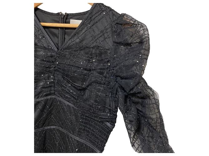 Autre Marque Variation Tüllkleid CELFORD Schwarz - Ansicht 3