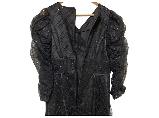 Autre Marque Variation Tüllkleid CELFORD Schwarz - Ansicht 7
