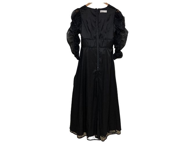 Autre Marque Variation Tüllkleid CELFORD Schwarz - Ansicht 8
