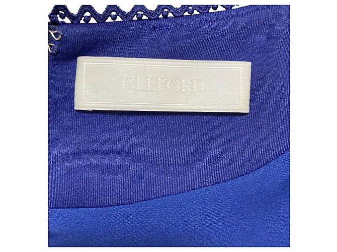 Autre Marque CELFORD Spitzenkleid Blau - Ansicht 8