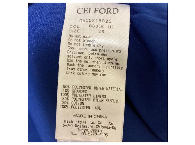 Autre Marque CELFORD Spitzenkleid Blau - Ansicht 9