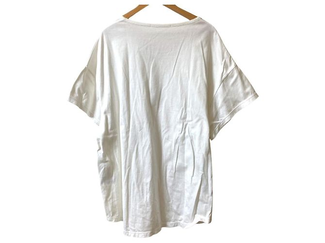 Autre Marque Top oversized com design de zíper LIMI feu Branco - vista 2