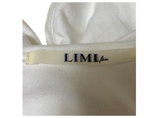 Autre Marque Top oversized com design de zíper LIMI feu Branco - vista 5