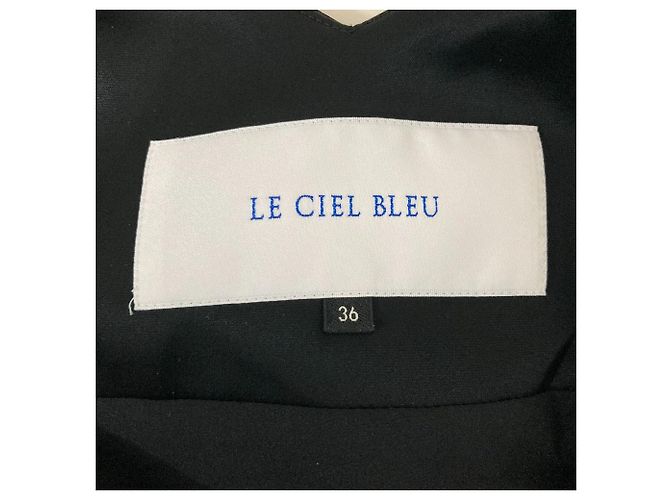 Autre Marque Satinkleid LE CIEL BLEU Schwarz - Ansicht 4