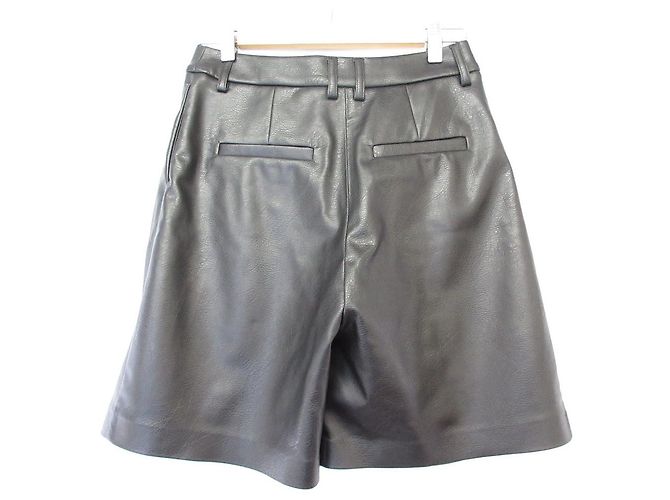 Autre Marque Short aus veganem Leder H&M Edition Schwarz - Ansicht 2