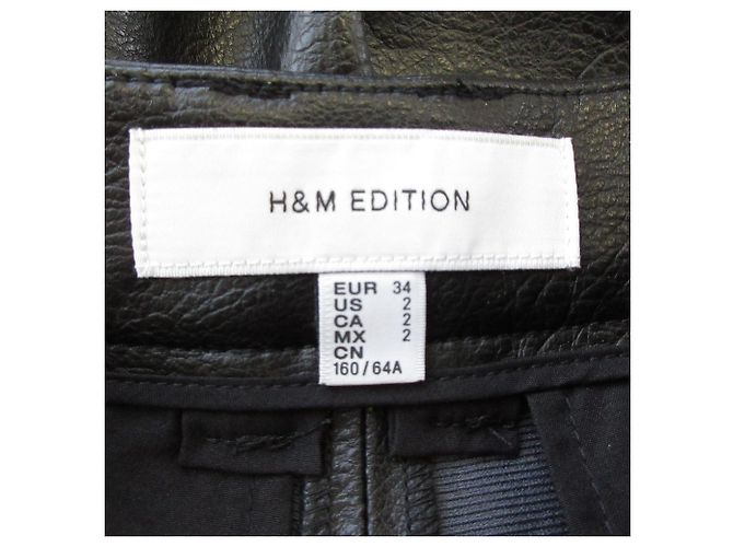 Autre Marque Short aus veganem Leder H&M Edition Schwarz - Ansicht 5