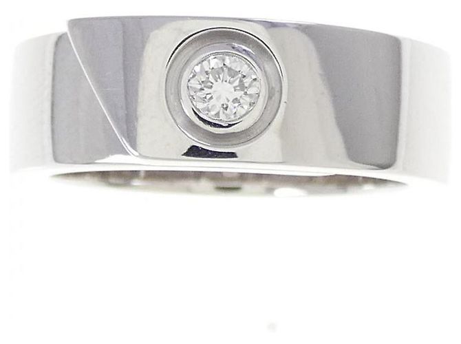 Anello Cartier Anniversary 750 White Gold Diamond Ring Size 7 Argento - vista 2