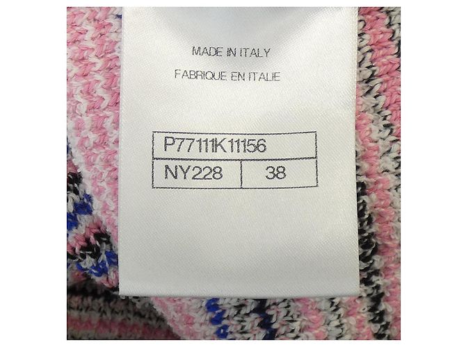 Chaleco de mezcla de cachemira Chanel Rosa Azul - vista 4