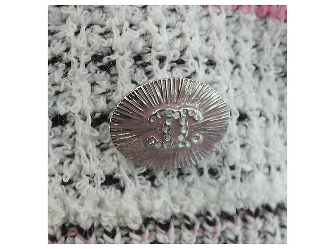 Chaleco de mezcla de cachemira Chanel Rosa Azul - vista 7