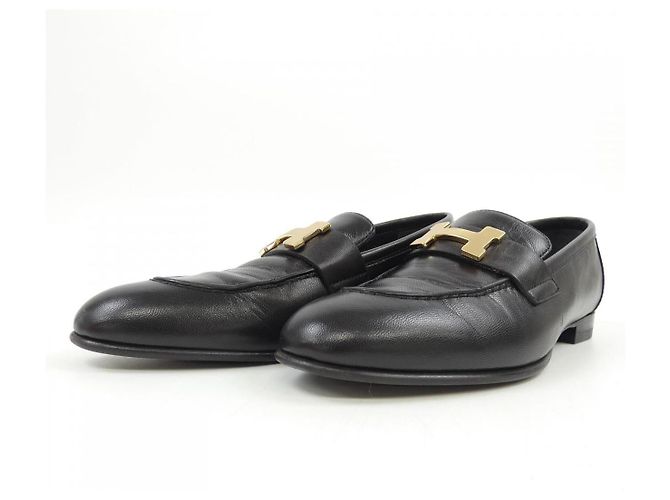 Hermès Sapatos Chevre Hermes Paris Preto - vista 3