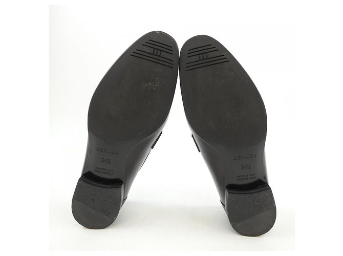 Hermès Sapatos Chevre Hermes Paris Preto - vista 4
