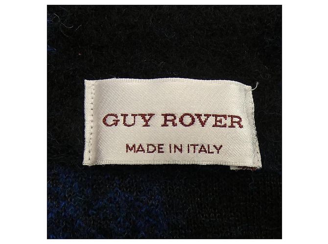 Autre Marque Camicia in cotone Guy Rover Nero Blu - vista 4
