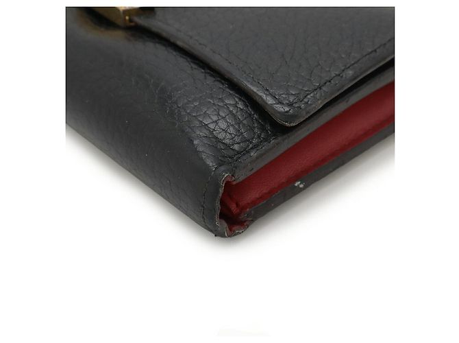 Cartera Louis Vuitton Portefeuille Capucines Compact Tri Fold Negro - vista 3