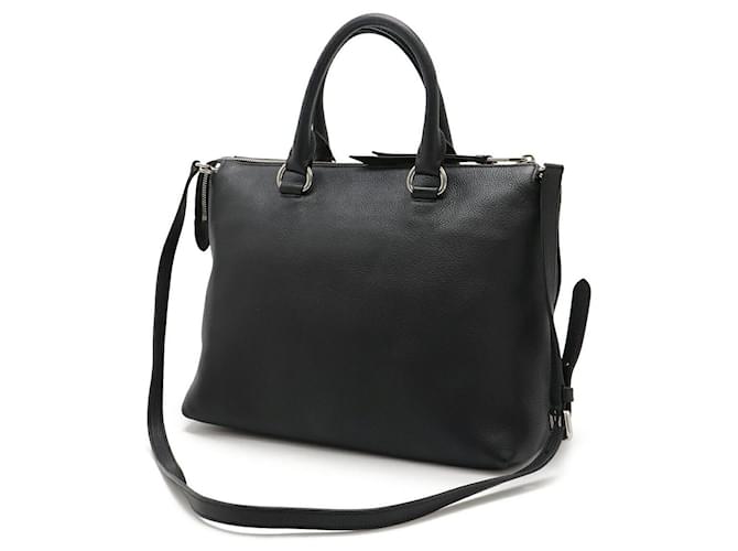 Prada 1BA063 Borsa a 2 modi in pelle Nero - vista 2