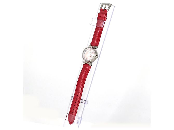 Louis Vuitton Tambour aus Edelstahl Pink - Ansicht 2