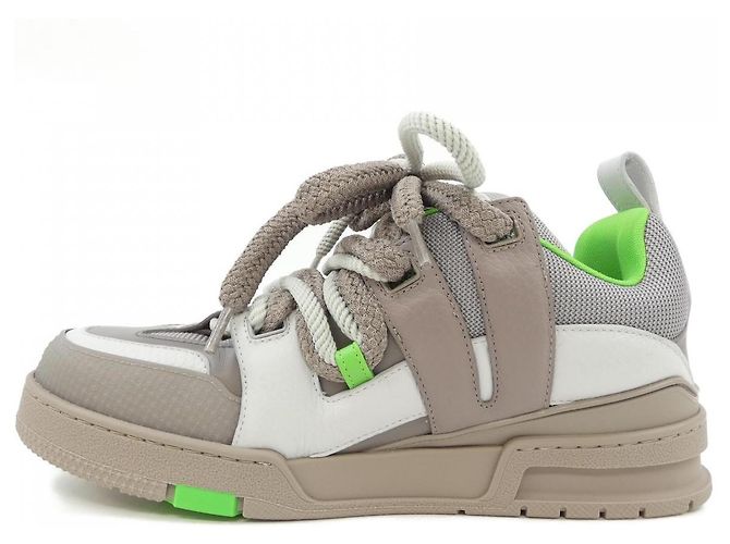 Sneakers Louis Vuitton LV Skate Line Marrone Verde - vista 2