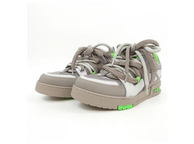 Sneakers Louis Vuitton LV Skate Line Marrone Verde - vista 3