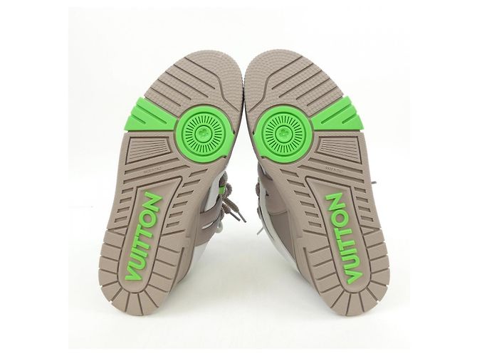 Sneakers Louis Vuitton LV Skate Line Marrone Verde - vista 4