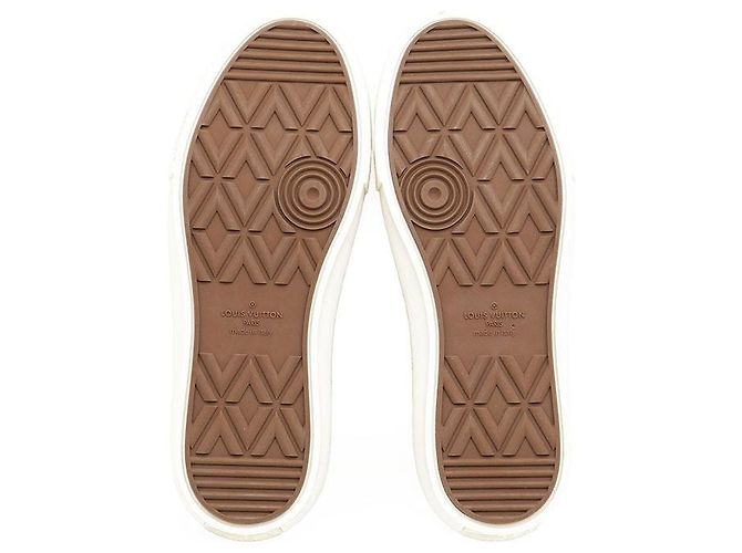 Sneakers Louis Vuitton Trocadero Monogram Denim Corduroy Nero Porpora - vista 9