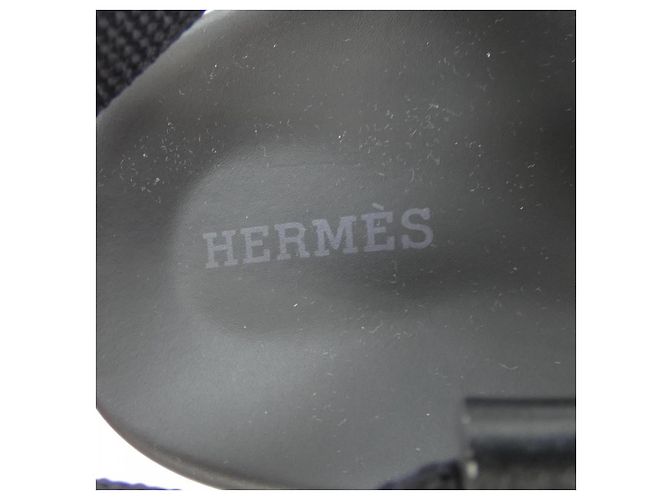 Hermès Sandali Hermes Ribbon in pelle di vitello Nero - vista 6