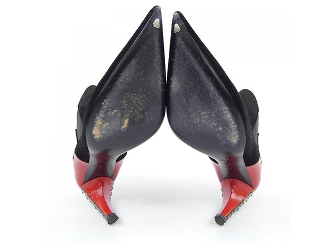Stivali Louis Vuitton Nero Rosso - vista 4