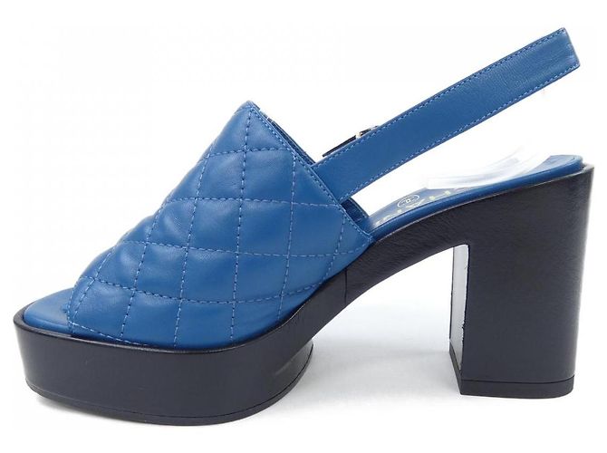 Sandali Chanel G45567X01000 Blu - vista 2