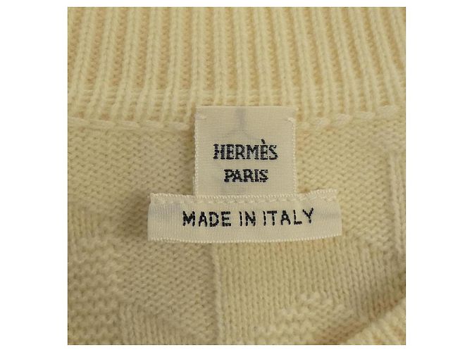 Hermès Hermes H Motiv Strickware 34 Beige - Ansicht 4