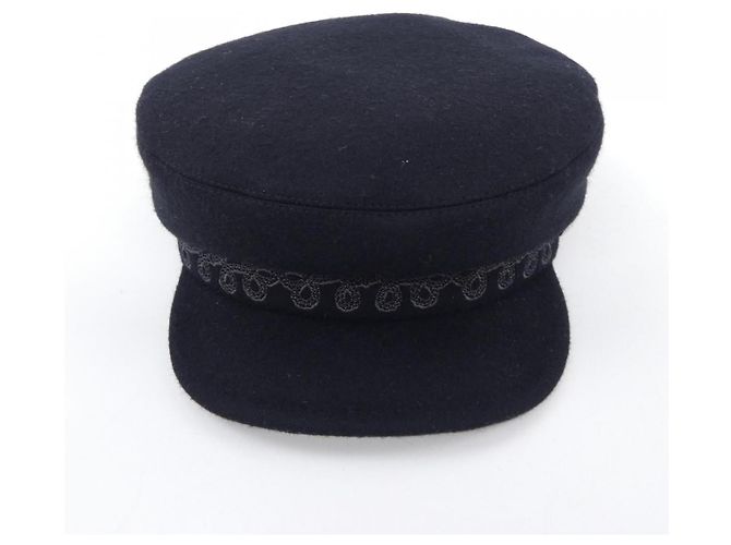 Hermès Hermes CABOURG ZOUAVES ET DRAGONS57 Cap Schwarz - Ansicht 2