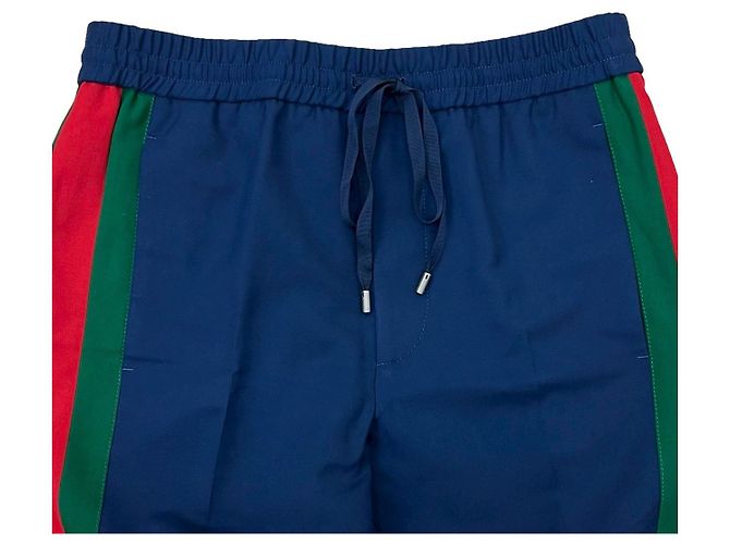 Pantalones de lana y mohair Gucci Azul - vista 3