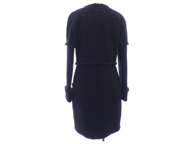 Abrigo de lana Chanel Negro - vista 2