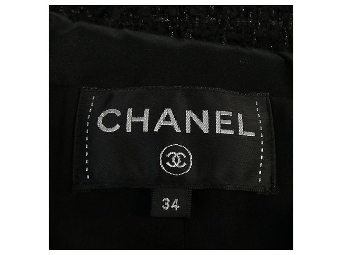 Abrigo de lana Chanel Negro - vista 4