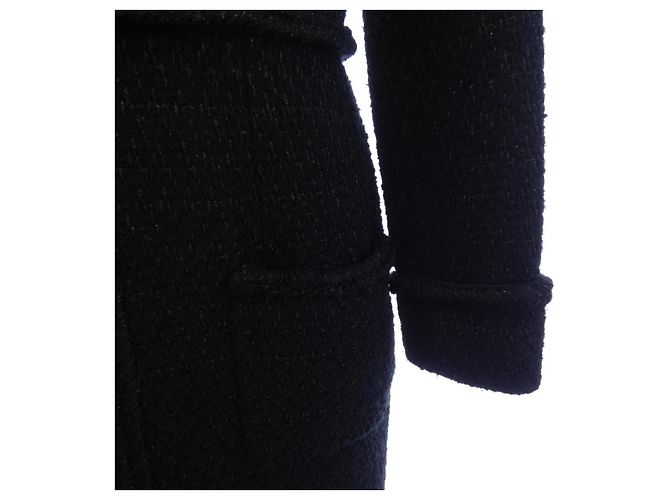 Abrigo de lana Chanel Negro - vista 7