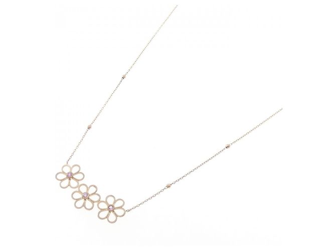Autre Marque Collana Veretta Ottava in oro Au750 e zaffiro Rosa - vista 2