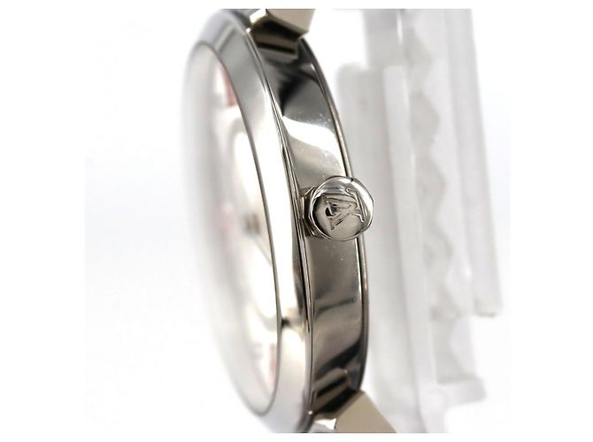 Louis Vuitton Tambour Monogramm Edelstahl Quarz Schwarz - Ansicht 3