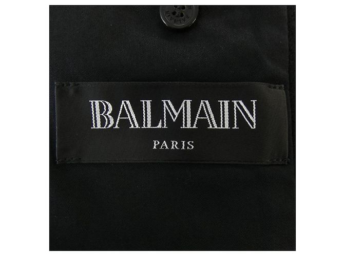 Autre Marque Abrigo de lana Balmain Negro - vista 4