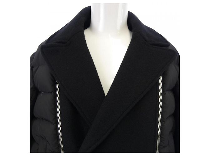 Autre Marque Abrigo de lana Balmain Negro - vista 5