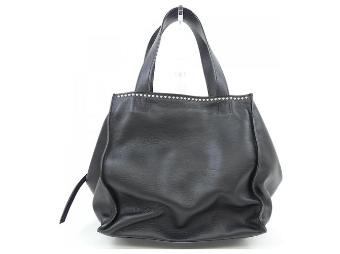 Autre Marque Lederhandtas J&M Davidson BELLE WITH STUDS Schwarz - Ansicht 3