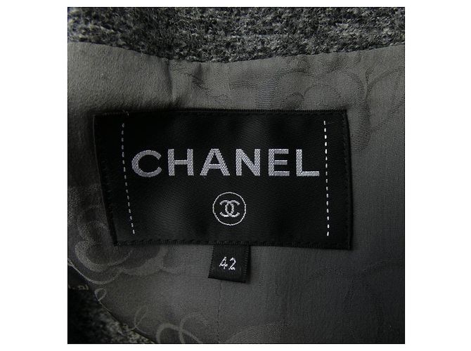 Abrigo de lana Chanel Castaño - vista 5
