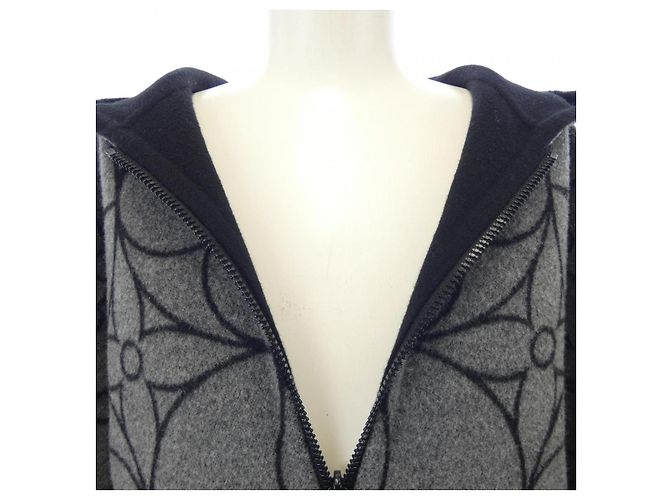 Blouson de lana reversible Double Face Louis Vuitton Castaño Negro - vista 5