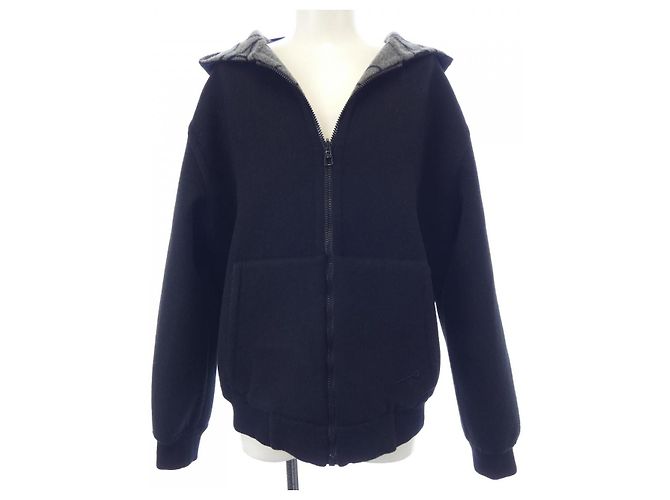 Blouson de lana reversible Double Face Louis Vuitton Castaño Negro - vista 7