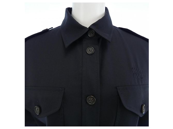 Miu Miu MILITARY DRESS Kleid Schwarz - Ansicht 5