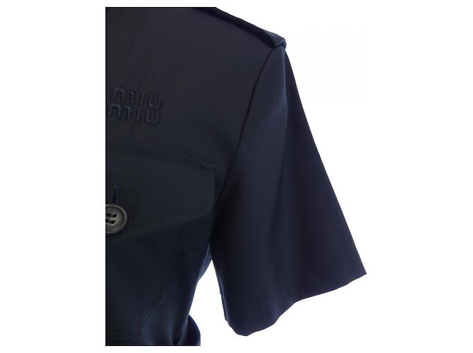 Miu Miu MILITARY DRESS Kleid Schwarz - Ansicht 6