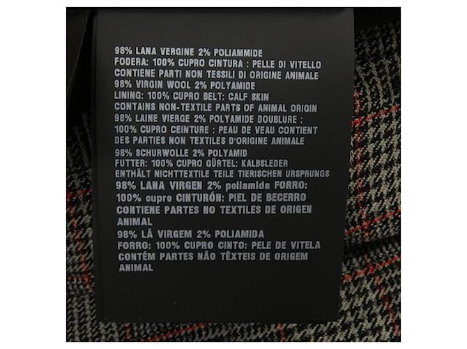 Prada Rock mit Triangle-Logo Braun Schwarz Rot - Ansicht 3